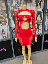 Load image into Gallery viewer, Touch My Body Dress Set (Red)
