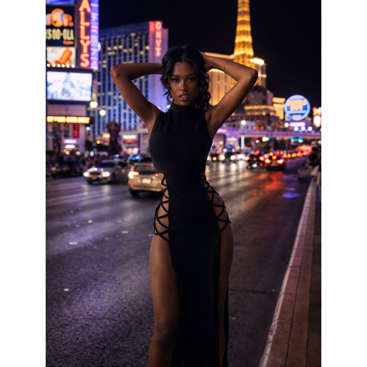 Skin Tight Dress (Black)