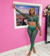 Load image into Gallery viewer, Baddie Tights Set (Green)
