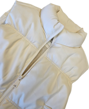 Load image into Gallery viewer, Stay Warm Puff Vest (Off White)
