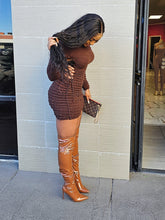 Load image into Gallery viewer, Hot Cocoa Dress (Brown)
