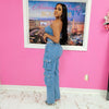 Dress Up Denim Jumpsuit