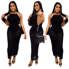 Load image into Gallery viewer, Fine Wine Maxi Dress (Black)
