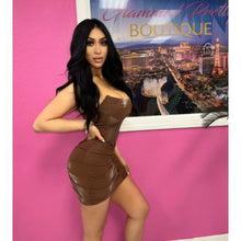 Load image into Gallery viewer, Macchiato Mini Dress (Brown)
