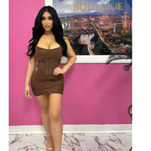 Load image into Gallery viewer, Macchiato Mini Dress (Brown)
