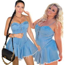 Load image into Gallery viewer, Denim Dreams Dress (Plus Size)
