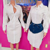 Shirt Dress Skirt Set (2 Pieces)