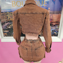Load image into Gallery viewer, Outside Denim Skirt Set
