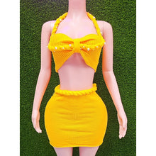 Load image into Gallery viewer, Fancy Skirt Set (Yellow)
