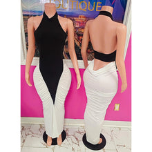 Load image into Gallery viewer, Fine Dining Dress (Black and white)
