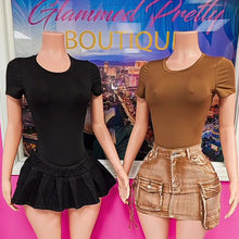 Load image into Gallery viewer, Relax Denim Skirt (Brown)
