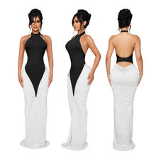 Load image into Gallery viewer, Fine Dining Dress (Black and white)
