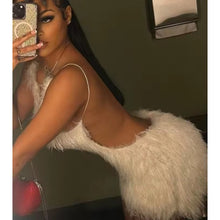 Load image into Gallery viewer, Fuzzy Bae Dress (White)
