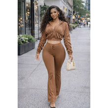 Load image into Gallery viewer, Caramel Pant Set (Chestnut)