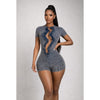 Always Ready Acid Romper (Dark Gray)