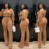 Caramel Pant Set (Chestnut)