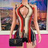 Zipped 2 PC Shorts Set