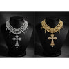 Crossed Choker Necklace (2 colors)
