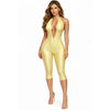 Necklace Capri Jumpsuit (Butter Yellow)