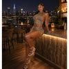 Weekend Snake Skin Shorts Set (Nude)
