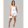 Fancy Shorts Set (White)