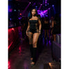 Tied Up Romper Set (Black)