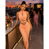 Date Night Skirt Set (light Orange)