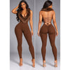 Lux Fur Jumpsuit (Brown)