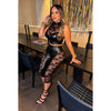 No Rules Leather Lace (Black)