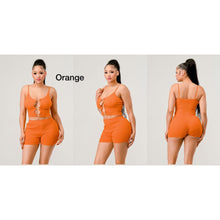Load image into Gallery viewer, Pin Shorts Set (Orange)
