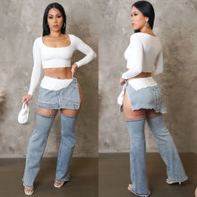 Load image into Gallery viewer, All Fun Denim Skirt Set
