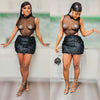 Nipple Bling Dress (Black)