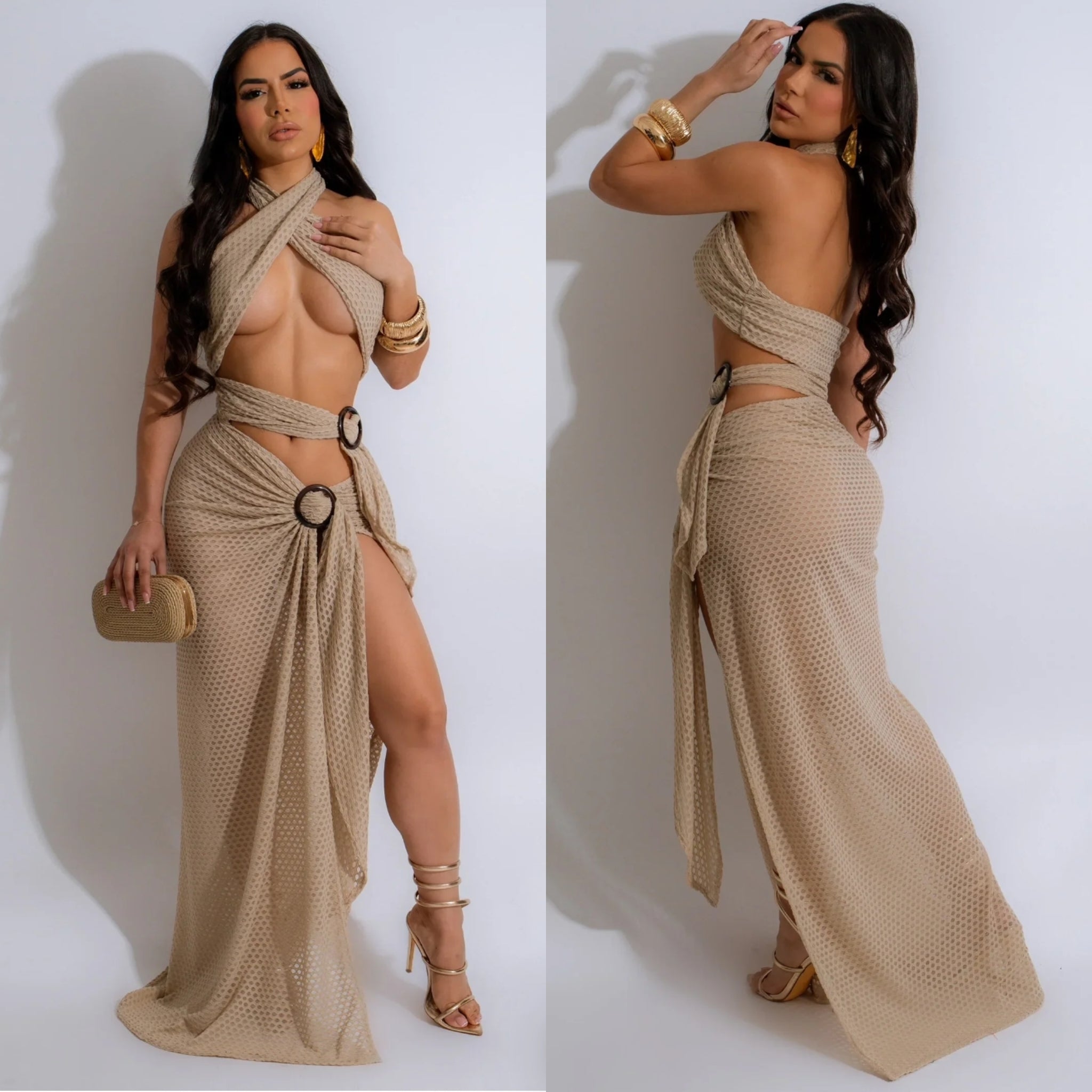 Lovely Day Maxi Dress (Nude) – Glammedpretty_boutique