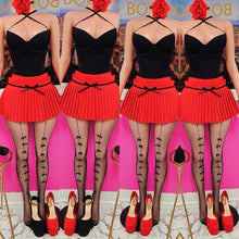 Load image into Gallery viewer, Pleated Bow Skirt (Red)
