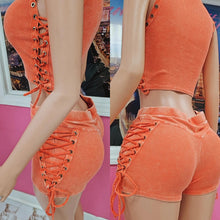 Load image into Gallery viewer, Tangerine Shorts Set (Orange)
