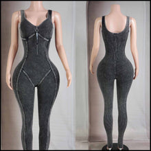 Load image into Gallery viewer, Baddie Mineral Jumpsuit (Black)
