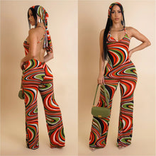 Load image into Gallery viewer, Flex Jumpsuit &amp; Scarf Set (Red)
