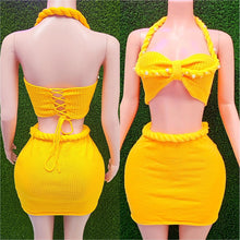 Load image into Gallery viewer, Fancy Skirt Set (Yellow)
