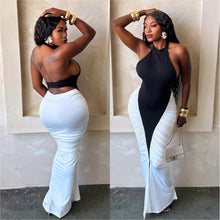 Load image into Gallery viewer, Fine Dining Dress (Black and white)
