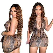 Load image into Gallery viewer, Tease Me Dress (Brown)
