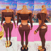 Boddied Tights Set (Brown)