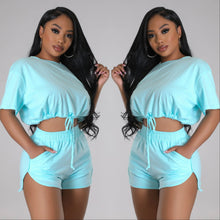 Load image into Gallery viewer, Chill Shorts Set (Baby Blue)
