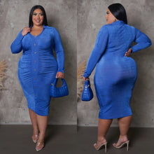 Load image into Gallery viewer, Tami Blue Dress (Plus)
