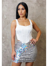 Load image into Gallery viewer, Bombshell Skirt (Silver)

