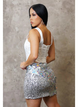 Load image into Gallery viewer, Bombshell Skirt (Silver)
