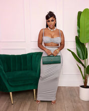 Load image into Gallery viewer, Vibing Skirt Set (Gray)
