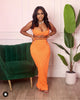 Vibing Skirt Set (Orange)