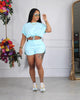 Chill Shorts Set (Baby Blue)