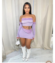 Load image into Gallery viewer, That Girl Skirt Set (Lavender)
