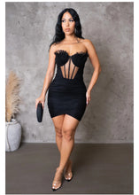 Load image into Gallery viewer, Veronica Mini Dress (Black)

